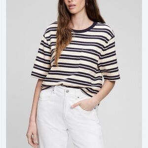 GAP cropped stripe T-shirt